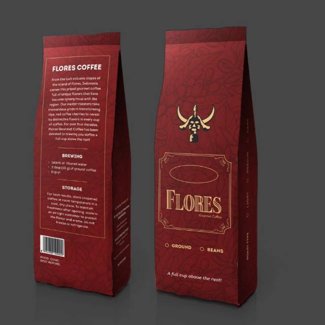

Flores coffee 225 gr Hazelnut, Italian Roast, Mocha Chocolate, Premium