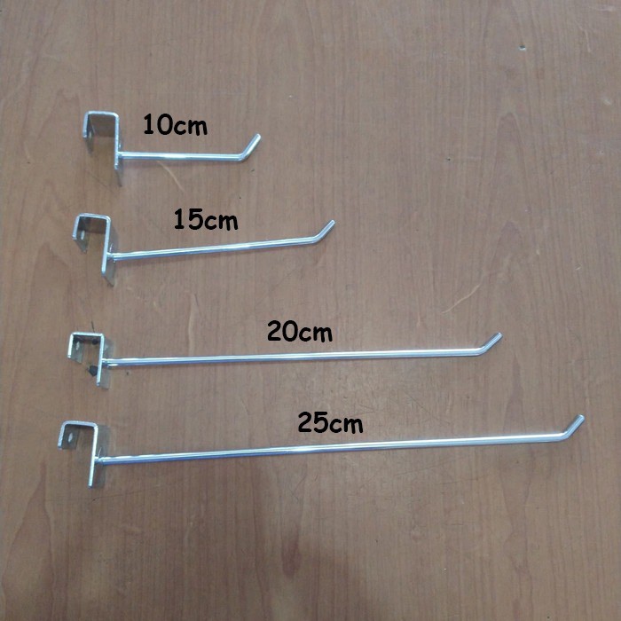 HOOK Cantolan Ram Kawat Besi Stainless 5cm/10cm/15cm/20cm/25cm 12 pc