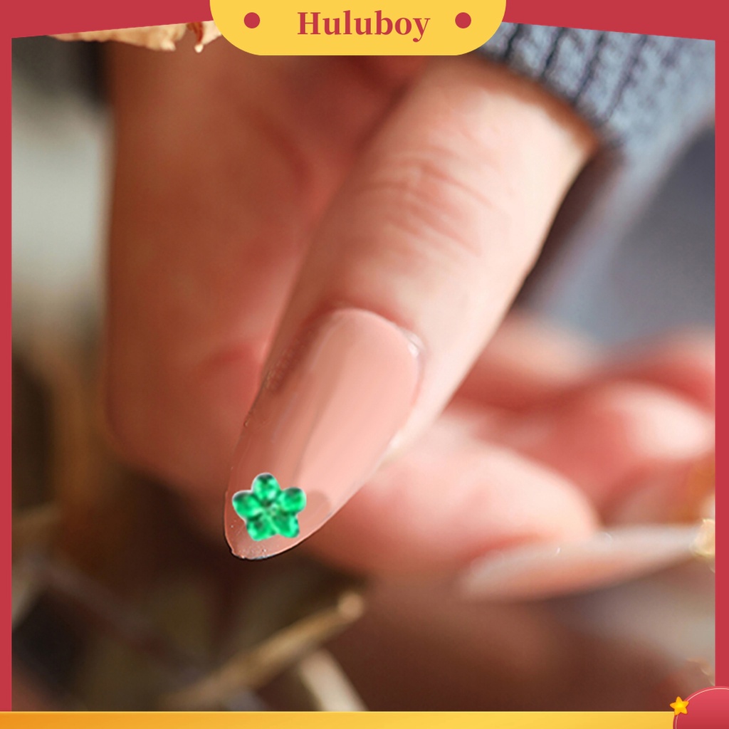 Huluboy Huluboy♡ 1 Roda Stiker Kuku Bahan Akrilik Warna-Warni Untuk Dekorasi Nail Art