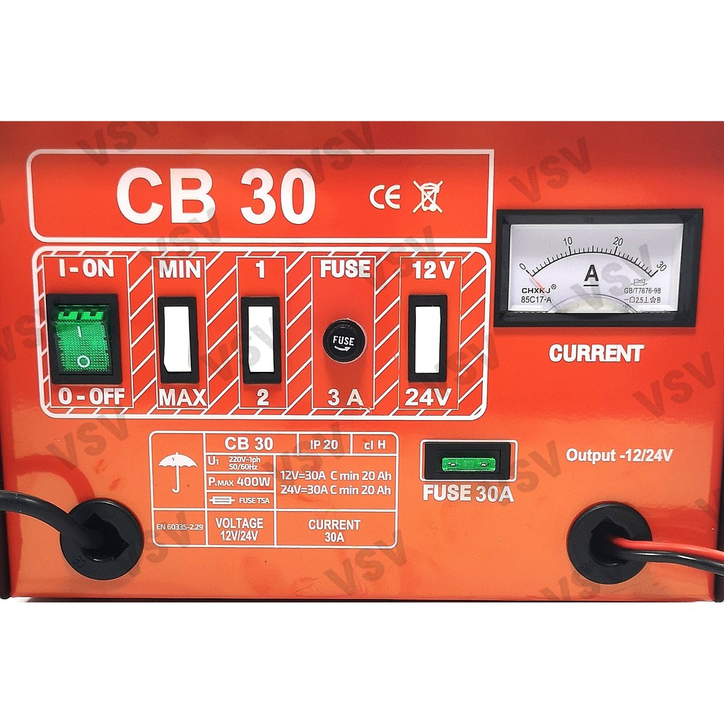 Melzer Battery Charger CB-30 Cas Aki Mobil Charger Aki Pengisi baterai