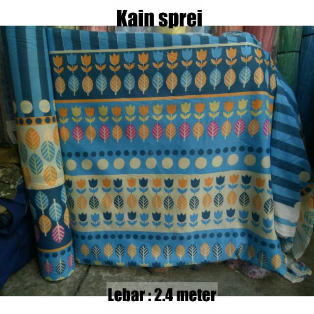 Harga Gila Bahan Kain Sprei Motif Classic Vintage Daun Leaf Dewasa Cantik Unik Meteran Gulungan Murah NN36qzskwla7X