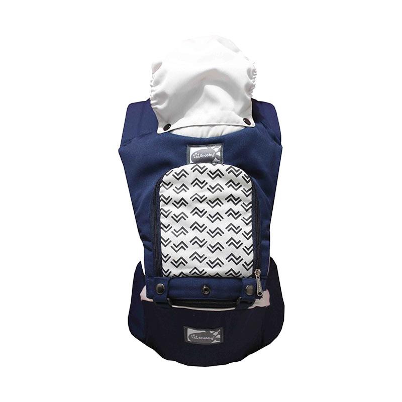 Gendongan Hipseat Bayi / Gendongan Depan / Gendongan Duduk Snobby 6 PSS+APL Matrix Navy TPG2147