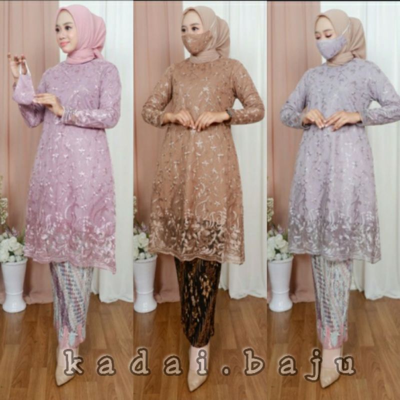 Setelan kebaya tunik hanum | Kebaya modern | Kebaya Favorite Size M L XL XXL