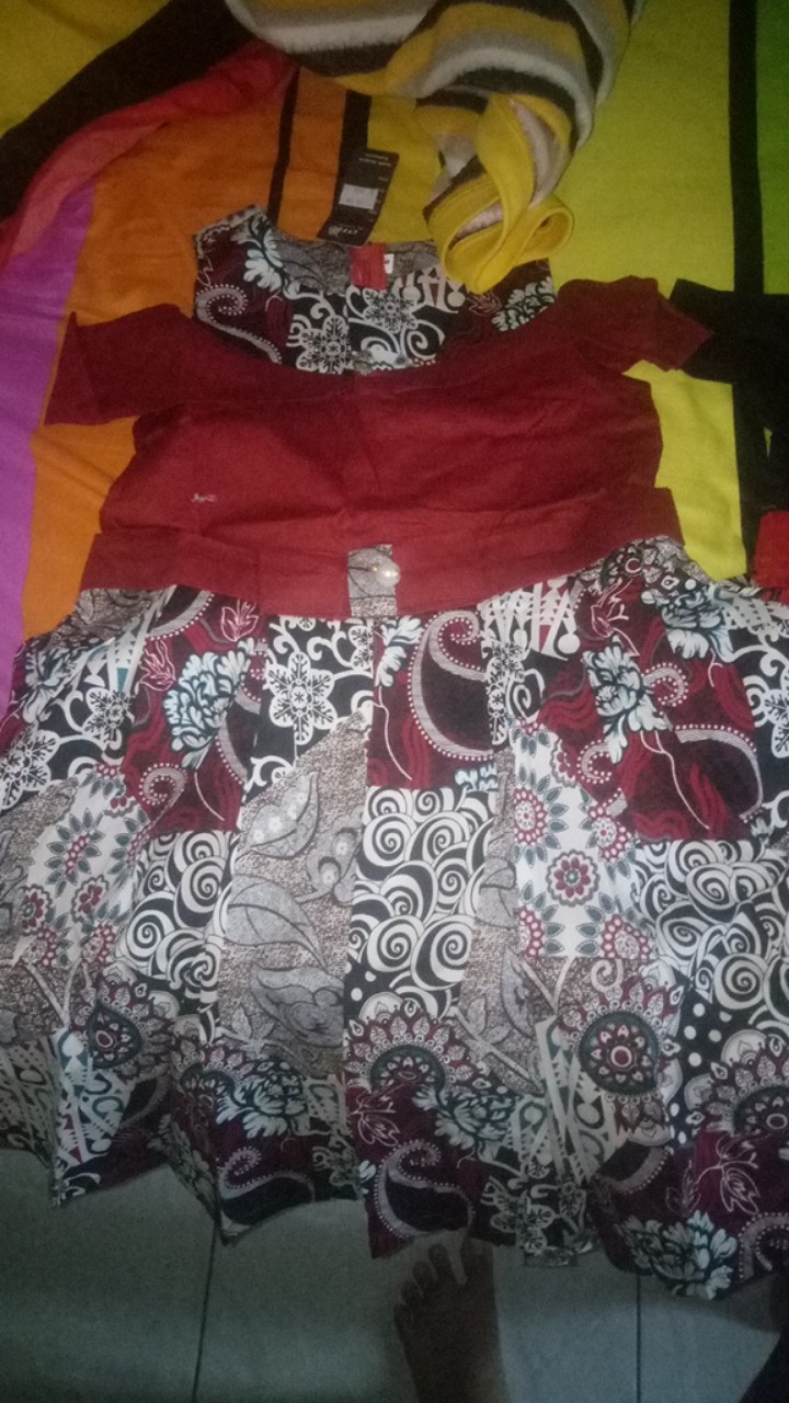 Dress / Kemeja Batik Anak Ab / Batik Anak Modern
