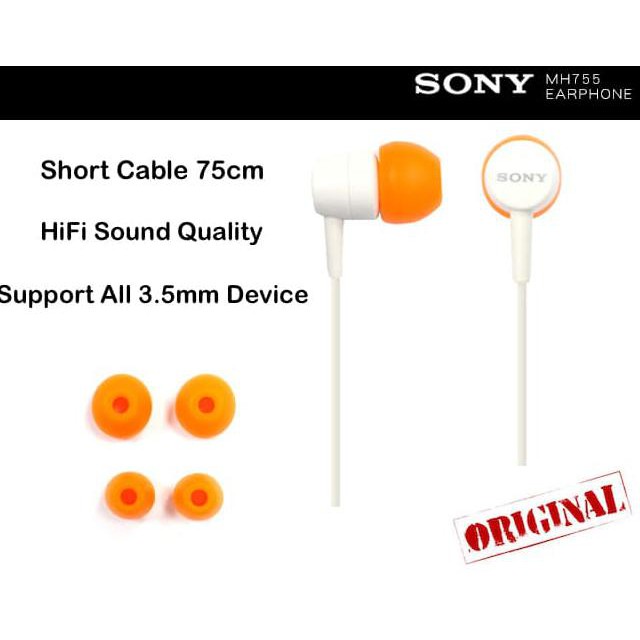 BE5T QUALITY Original SONY MH755 Bluetooth Device Earphone MW600 SBH20 SBH50 52 54