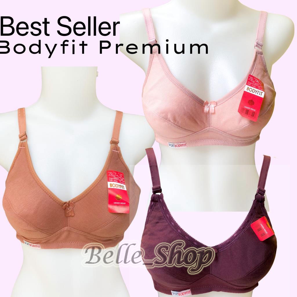 BELLE-Sport Bra Wanita Dewasa Bra Sport Bodyfit Tanpa Kawat