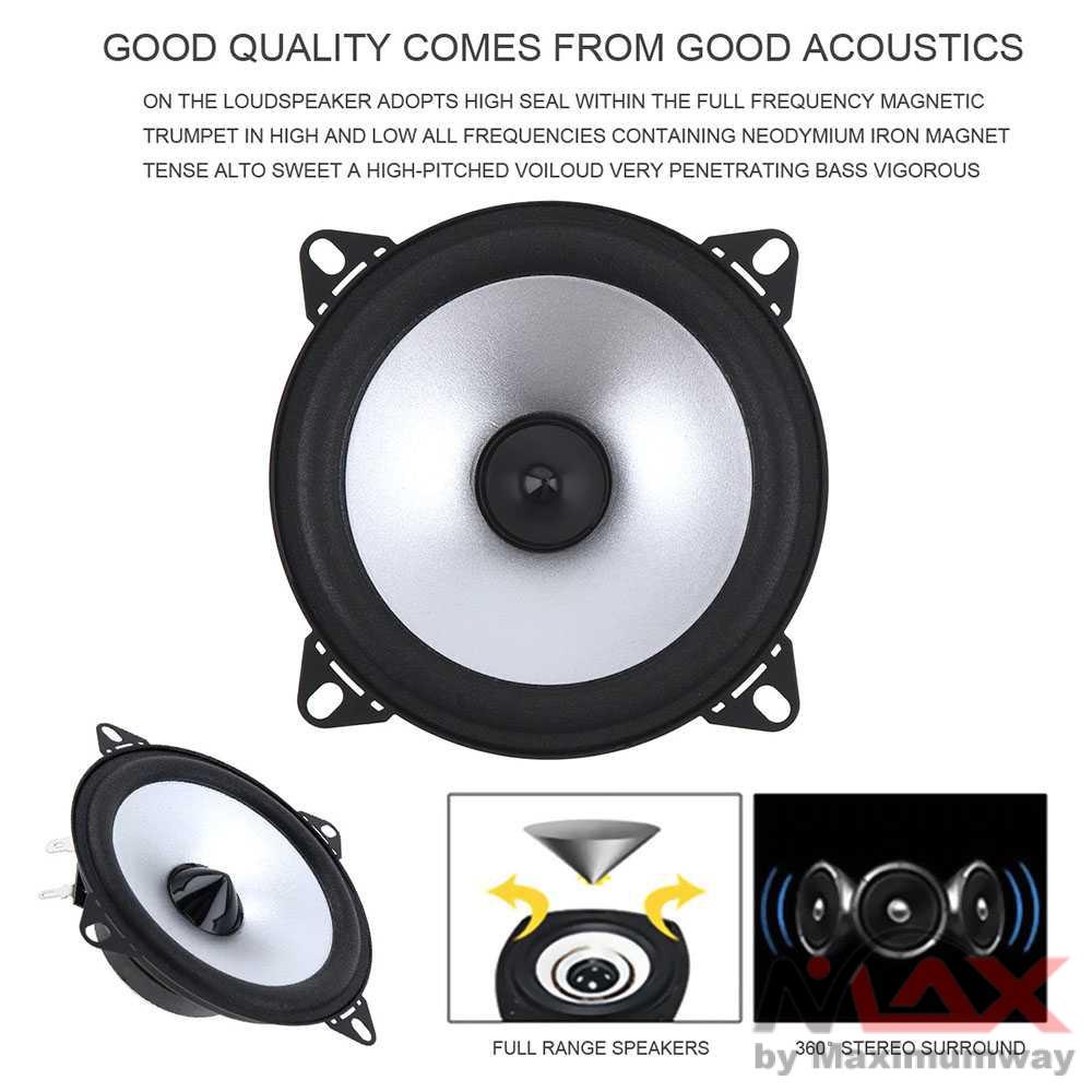 LaBo Speaker Subwoofer Mobil HiFi 4 Inch 60W 2 PCS - LB-PS1401D 2 Pcs 4 Inch 60W 2 Way Auto Car Coaxial Hifi Speaker Vehicle Door Auto Audio Music Stereo Full Range Frequency Loudspeaker