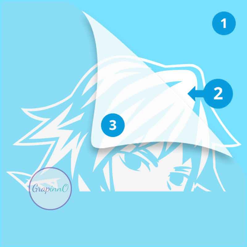 

Decal Sticker Demon Slayer Kimetsu no Yaiba Giyu Tomioka Peeker Stiker