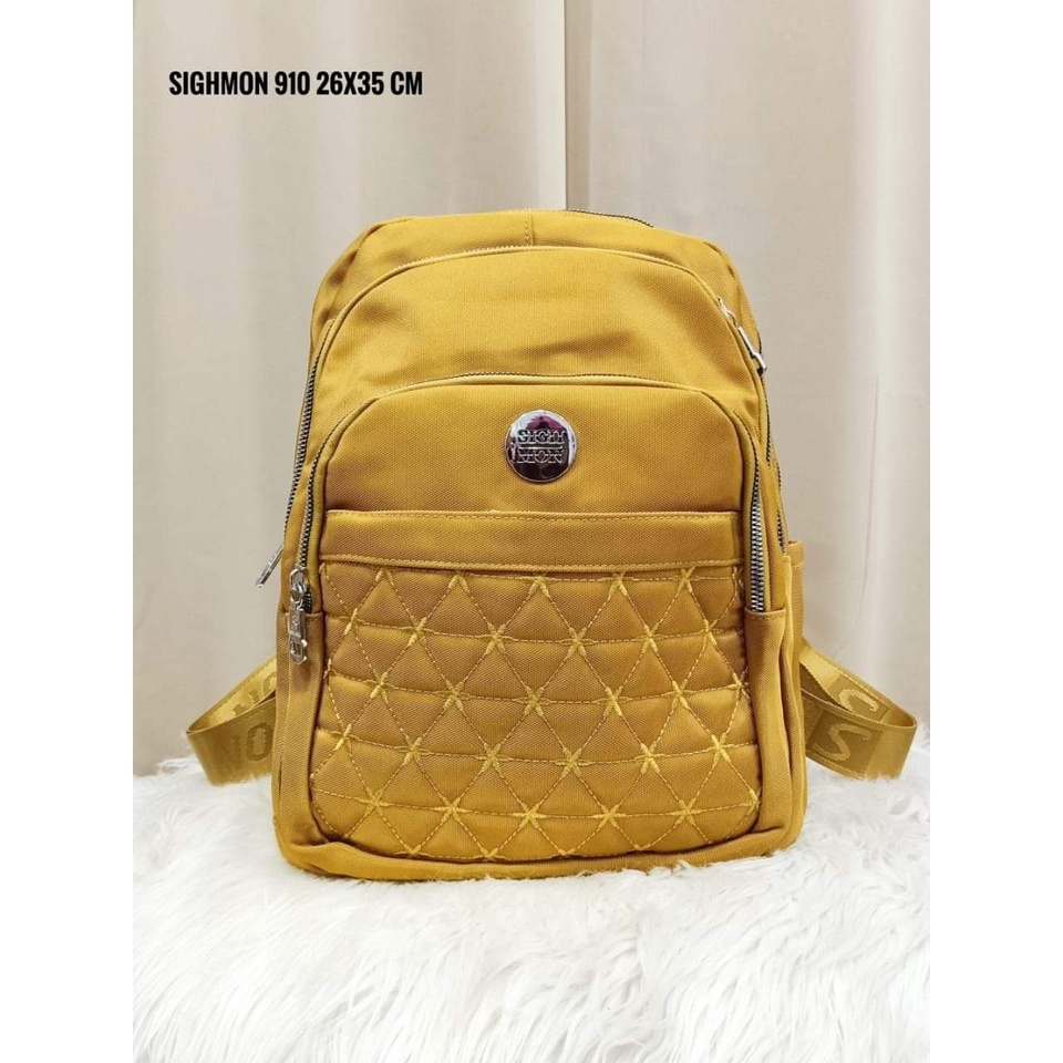 Tas Ransel Sighmon 910 Bahan Kanvas. Tas Sighmon ORI Tas Wanita Tas Ransel Wanita Import BEST SELLER.!!!l Tas Sighmon Import Bisa bayar ditempat.!!!