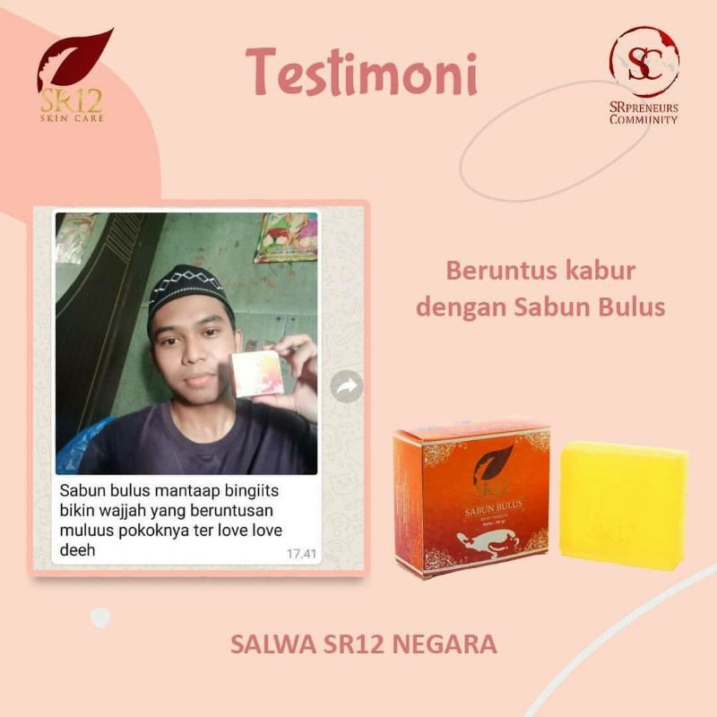 SR12 Sabun Bulus Pembesar Payudara Mengatasi Stretch Mark Menghilangkan Flek Hitam Gatal-Gatal Seluruh Tubuh Facial Wash Multivitamin Soap Bar Kaya Manfaat Untuk Kulit