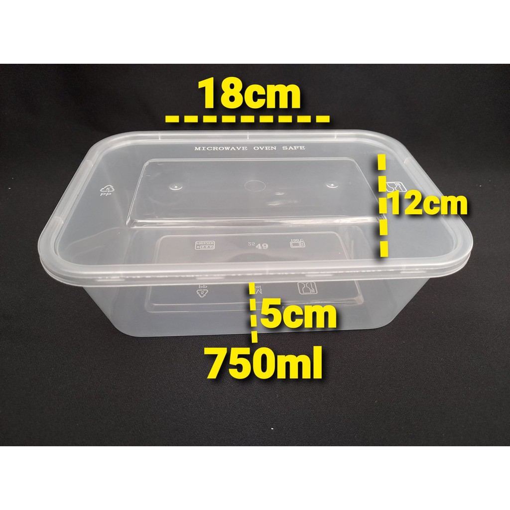 Thinwall box / plastik box 500ml-2000ml