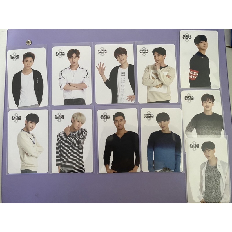 COEX SUM Super Junior Photocard Kyuhyun Donghae Eunhyuk Yesung Henry Siwon Kangin Leeteuk Heechul Ry