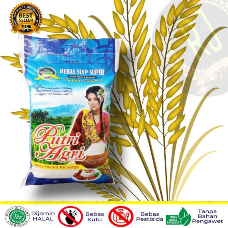 

RJ- BERAS SLYP SUPER CAP PUTRI AGRI( LITERAN & kg )@5,10&20LITER