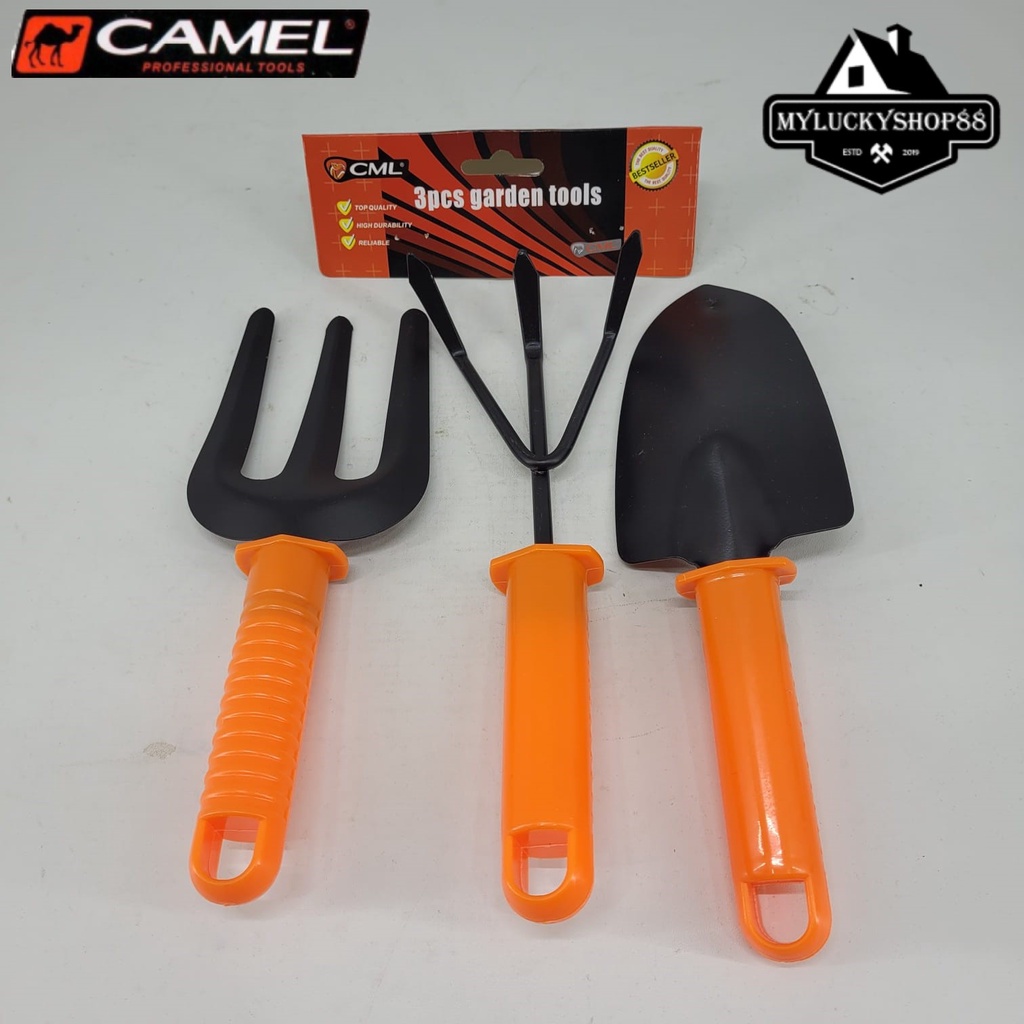 Camel Garden Tools Set 3 Pcs Alat Kebun Taman Pacul Garut Sekop Tool