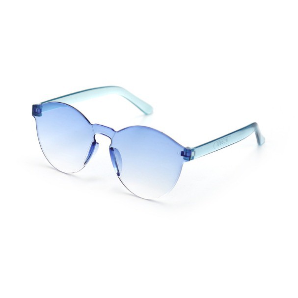 COD - F297 Kaca Mata Dewasa / Kacamata Fashion Wanita Kombinasi Warna / Eyeglasess-Biru Putih