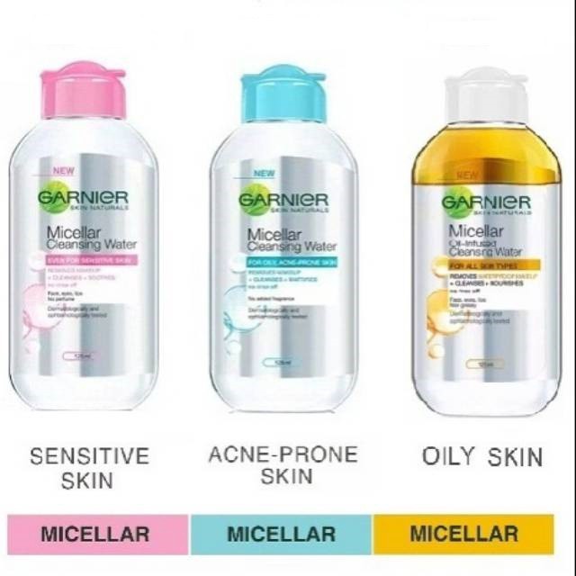 Garnier Micellar Water Pink | Blue | Bi-phase Oil | Vit C | 50 | 125 | 400 ml Skin Care Series