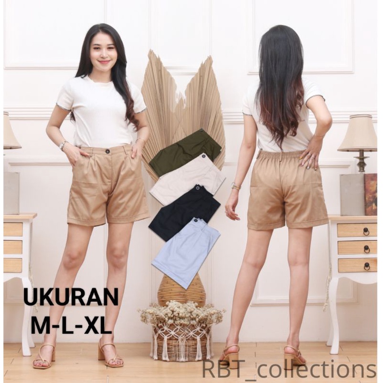 Celana Pendek Wanita hotpants Korean style bahan USA AMERICAN DRIL UNIONE