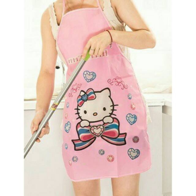 Apron korean karakter celemek masak anti air anti minyak waterproof oil proof ok  god  god