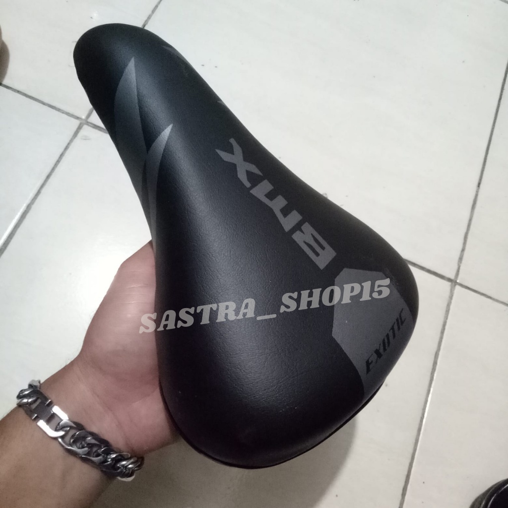 Saddle EXOTIC Sadel Sedel Jok Sepeda BMX Sepedah Lipat Lipet Anak 18 20 Inch Super Empuk Murah