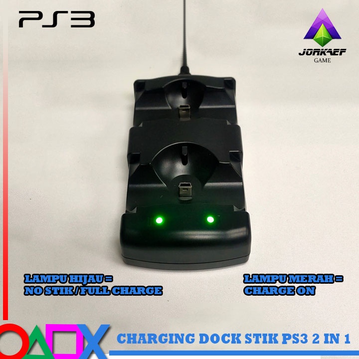 2 IN 1 CHARGING DOCK STIK STICK PS3 2IN1