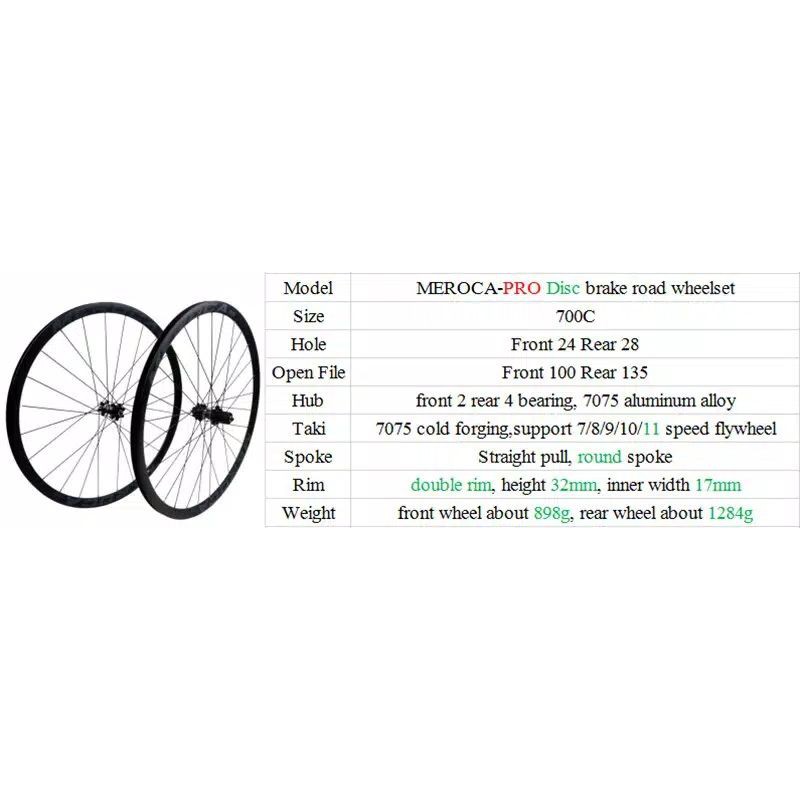 WHELLSET / RIMS ALLOY 700C DISC ROAD BIKE FIXED GEAR RIM 30MM  100/135 11 KECEPATAN