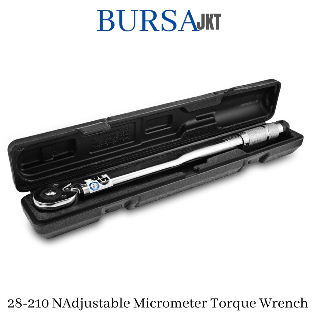ADJUSTABLE TORQUE WRENCH 1/2 INCH 28 - 210NM KUNCI MICROMETER MOMEN MOTOR