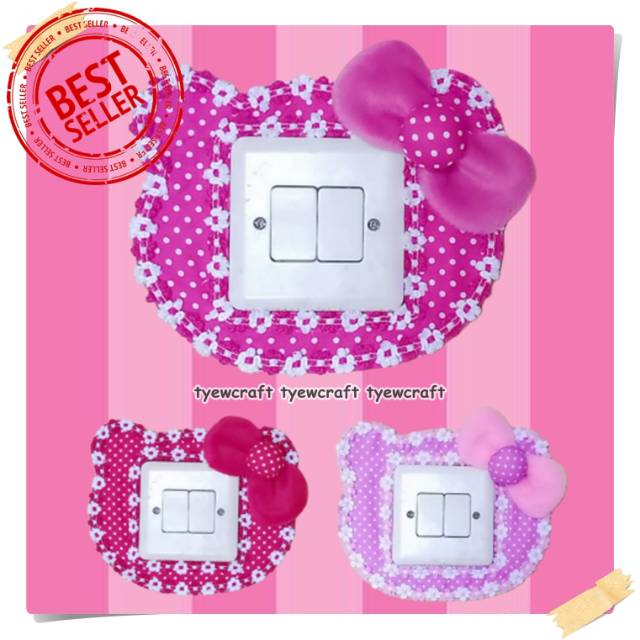BANDO SAKLAR HELLO KITTY HK HIASAN DINDING DEKORASI BANDO SAKLAR HELLO KITTY HK HIASAN DINDING DEKORASI