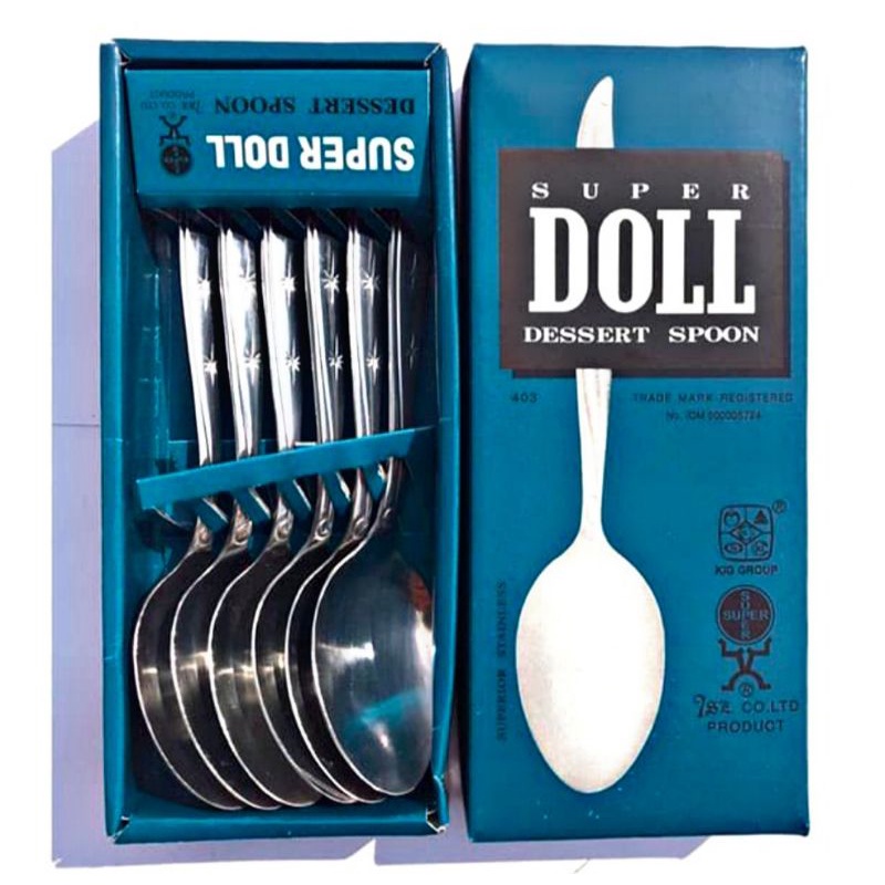 { 1 Lusin } Sendok Super Doll Stainless Steel / Spoon / Sendok Besi