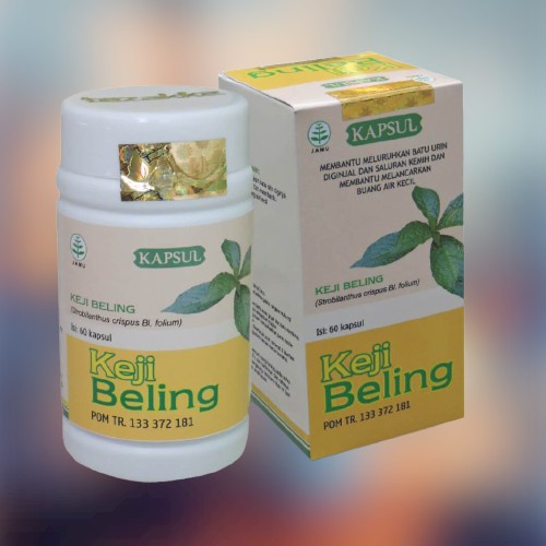 Kapsul Keji Beling Original Obat Batu Ginjal &amp; Melancarkan Buang Air Kecil