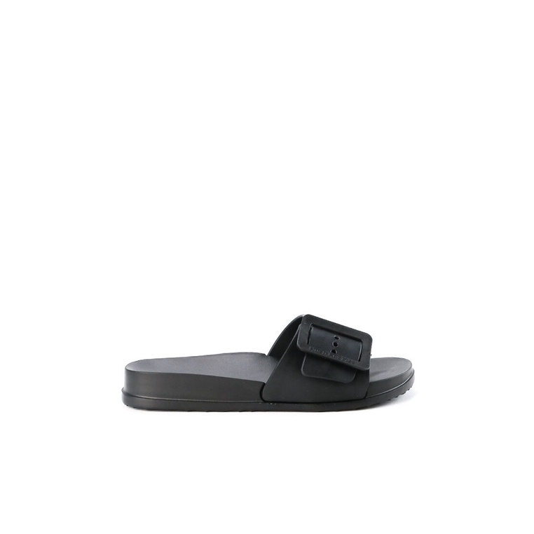 SANDAL SLIDE WANITA HUSH PUPPIES ORIGINAL CASUAL BRANDED BLACK HW19