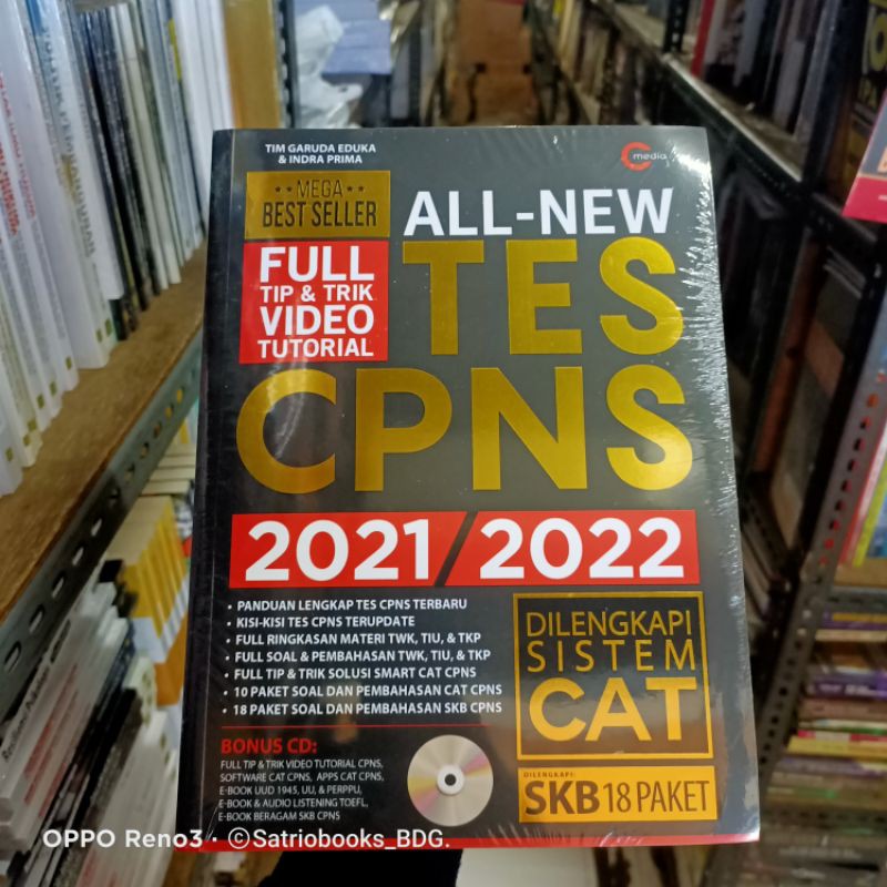 ALL NEW TES CPNS 2020 /2021. PLUS CD. SISTEM CAT. ORIGINAL. LENGKAP.