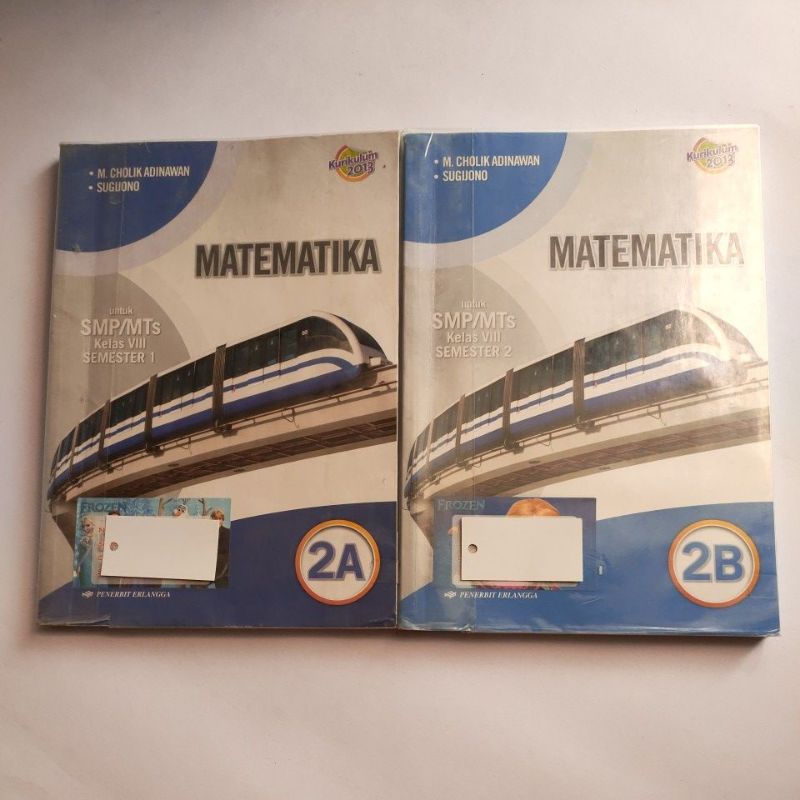 (preloved) matematika erlangga smp kelas 1 2 3