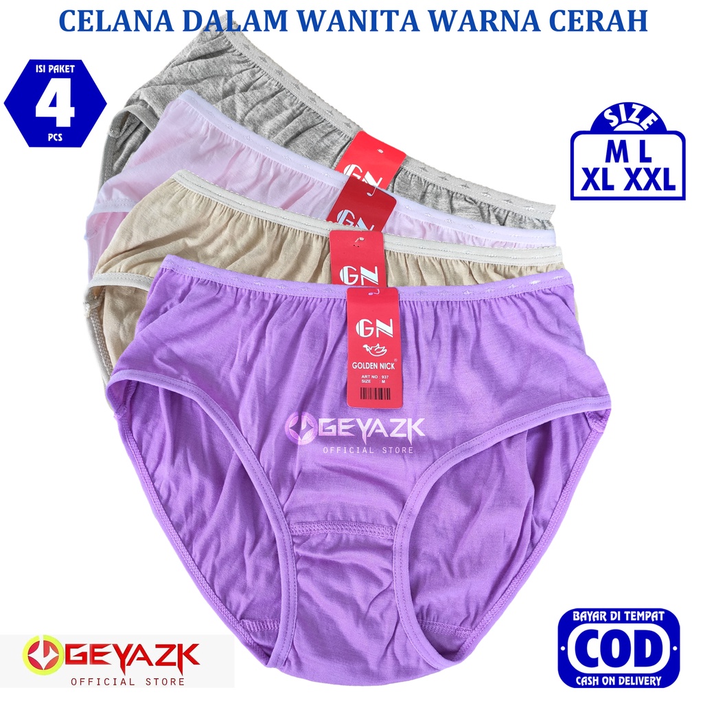 4 Pcs Celana Dalam Wanita Pakaian Dalam Ter Laris Real Pick