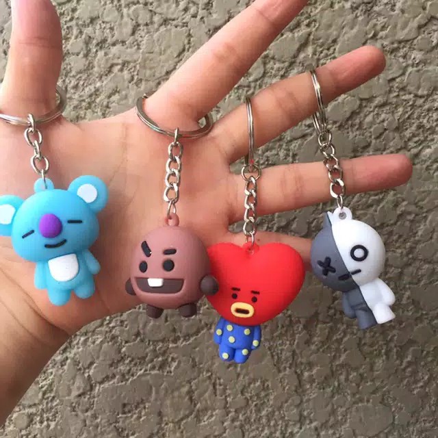 Gantungan kunci bts / koya / mang / cooky / rj / tata / chimmy / van / shooky