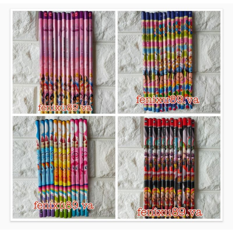 

Pensil 2B Fancy karakter 6pc