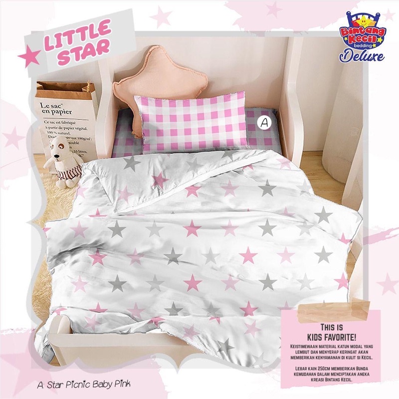 kain sprei meteran little star bintang kecil