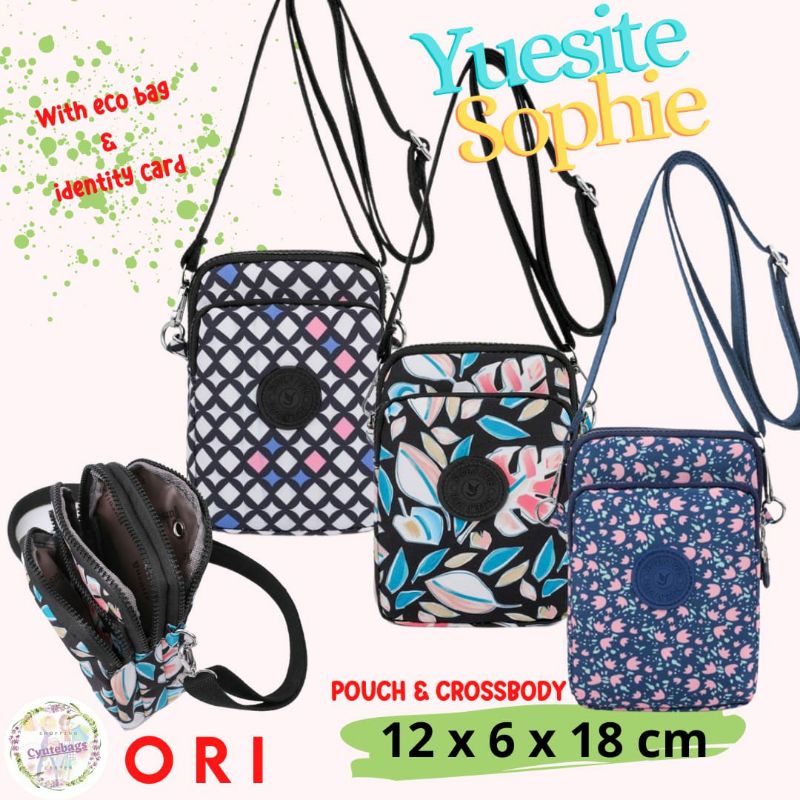 DOMPET POUCH TAS SELEMPANG YUESITE SOPHIE ORIGINAL IMPORT SLINGBAG CYUTEBAGS