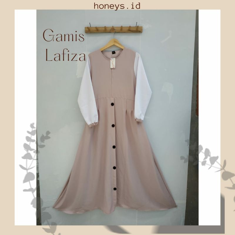 GAMIS LAFIZA ITY CREPE PREMIUM BY AZZAHRA COLLECTION
