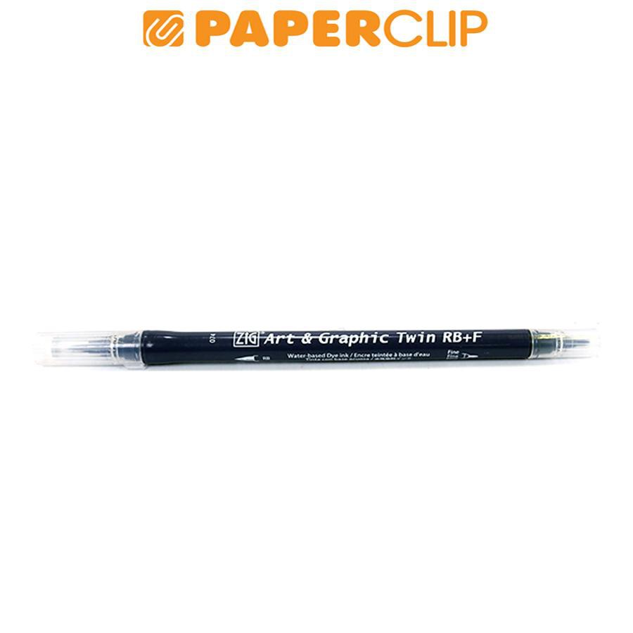 

PEN BRUSH ZIG KURETAKE ART & GRAPHIC TWIN TUT-95 074 DARK GRAY