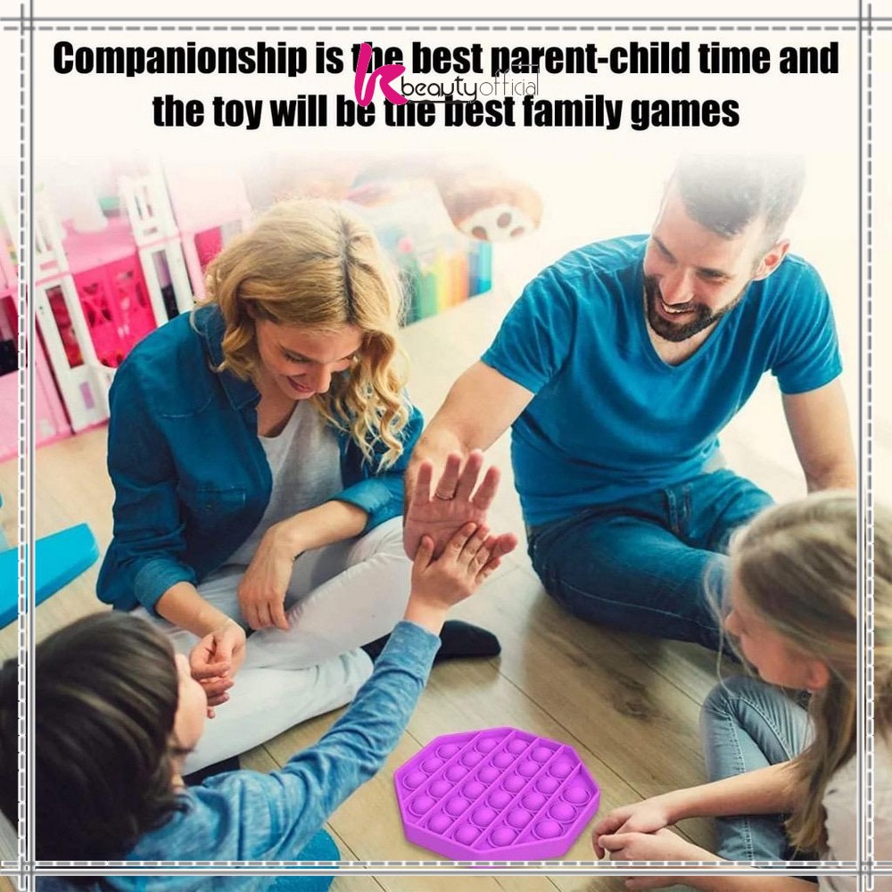 KB-M131 Mainan Pop It Rainbow Shape Fidget Push Pop It Bentuk Bulat Tik Tok / Pop Its Mainan Anak-2