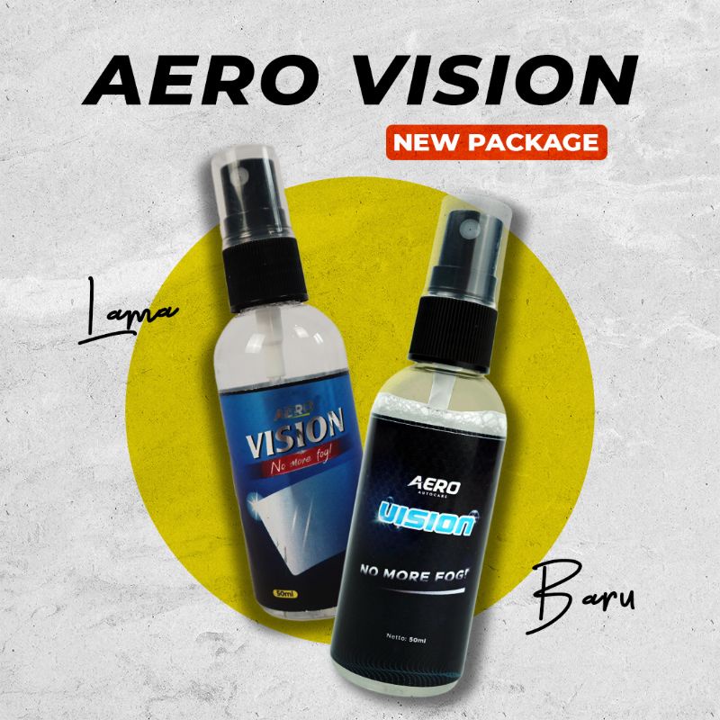 Aero Vision Anti Fog Embun Kaca Hydrophobic Nano Coating Kaca Jernih