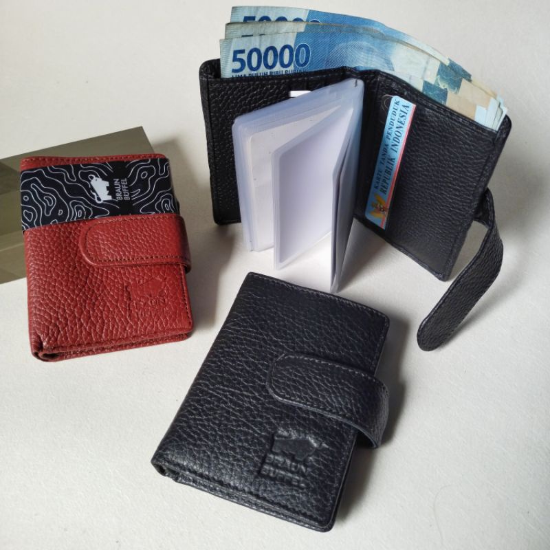 Dompet Card ATM Braun buffel Kulit Sapi Asli Original