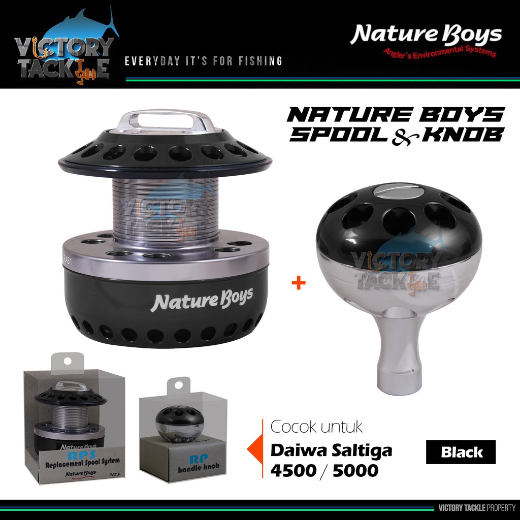 Perlengkapan Pancing NATURE BOYS SPOOL &amp; KNOB