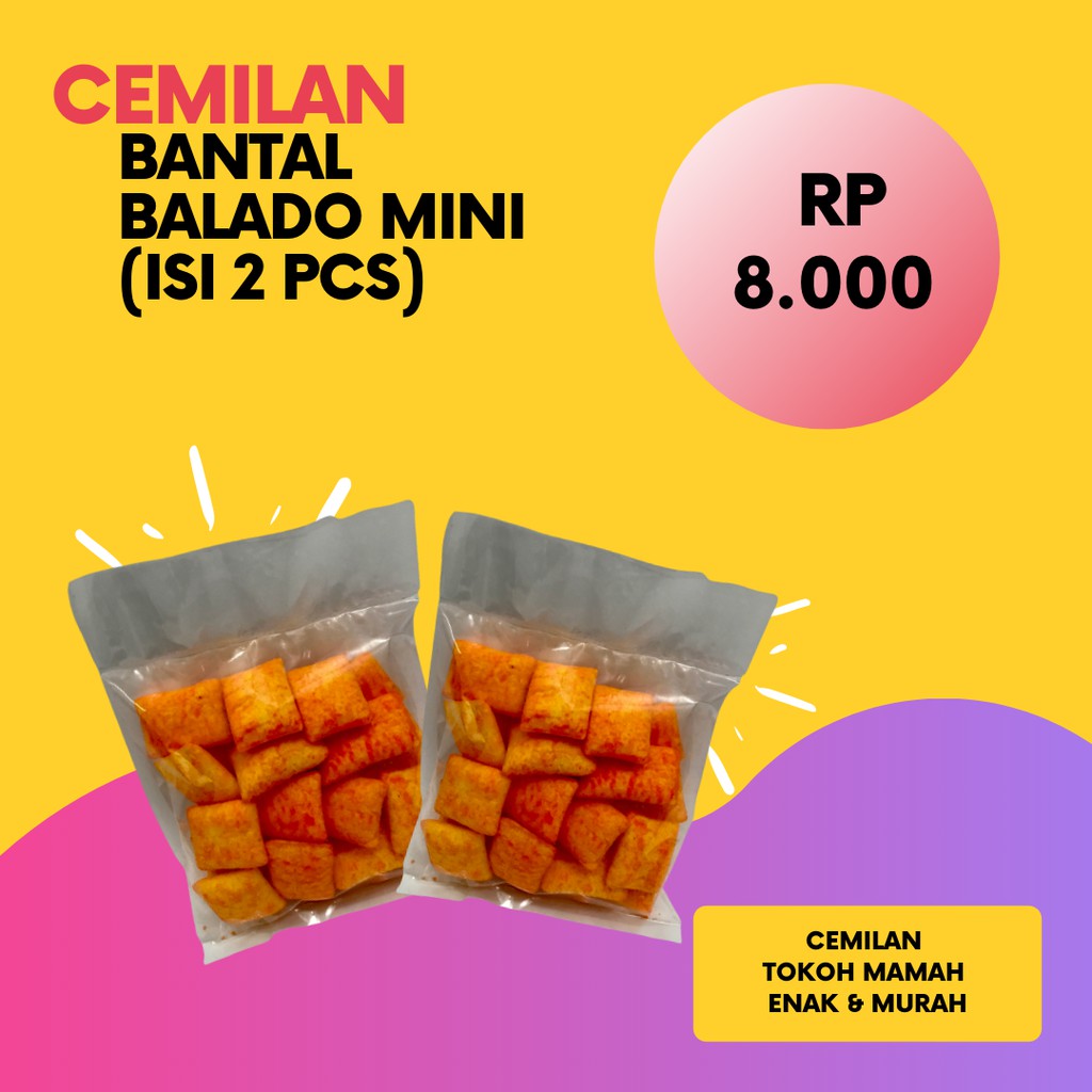 

Cemilan Bantal Balado Mini