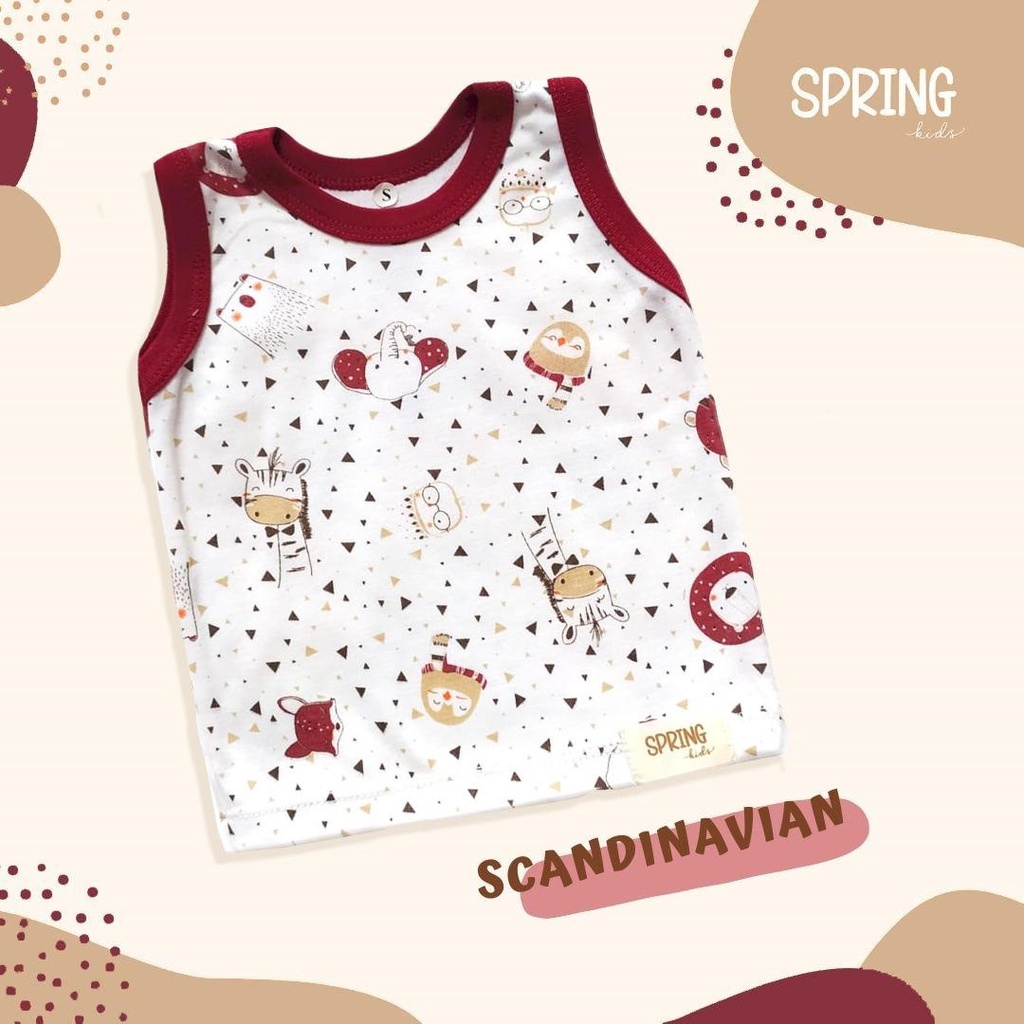 Singlet Bayi Celana Pendek Bayi Set of 3 SPRING KIDS