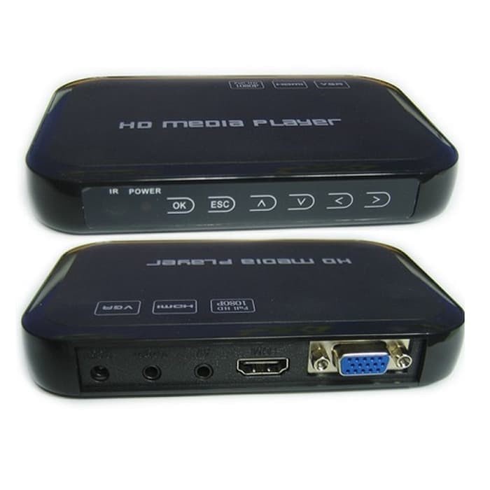 {ElekStore} HD Media Player Full HD 1080P Harddisk support TV Tabung atau LCD Murah