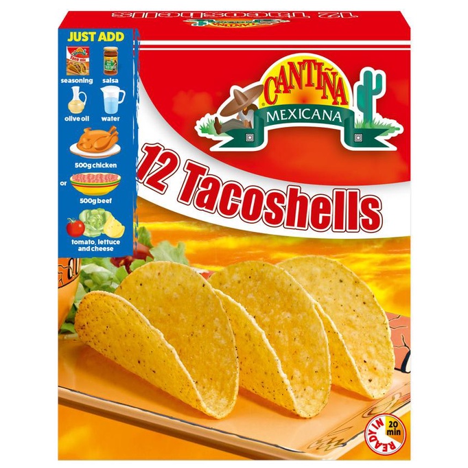 

BISA COD Taco Cantina Mexicana isi 12 Taco Shells 150g