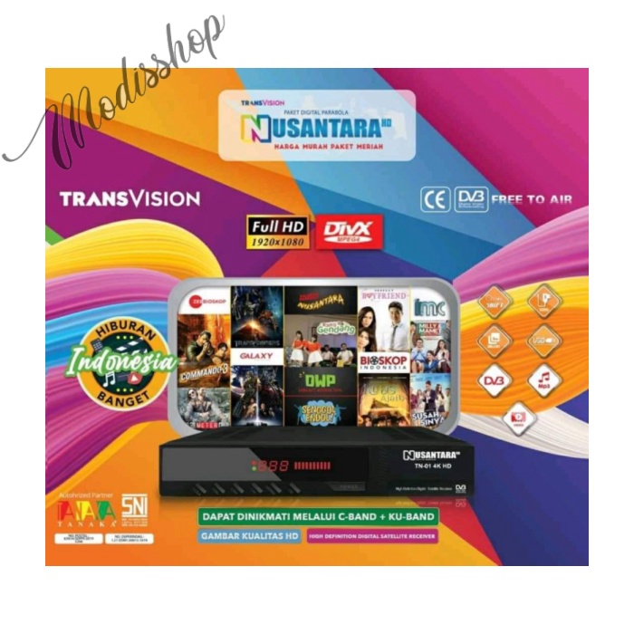 RECEIVER NUSANTARA HD RCTI GTV MNC TV READY