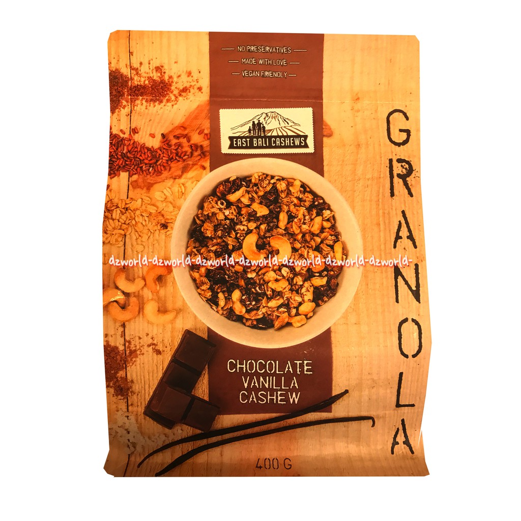 East Bali Cashews Granola Chocolate Vanilla Cocok Untuk Sarapan Dan Diet 400gr