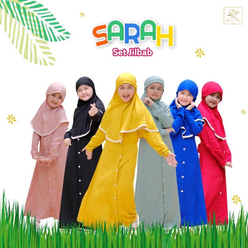 Sarah Kids by Dlusia Gamis Anak FREE HIJAB